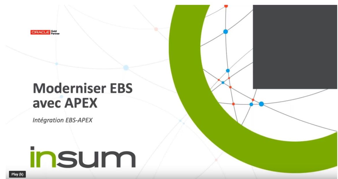 Moderniser EBS avec APEX