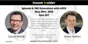 Insum Insider EBS Extensions using APEX