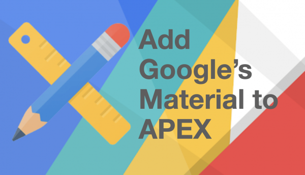 How to add Google's Material Components to Oracle APEX