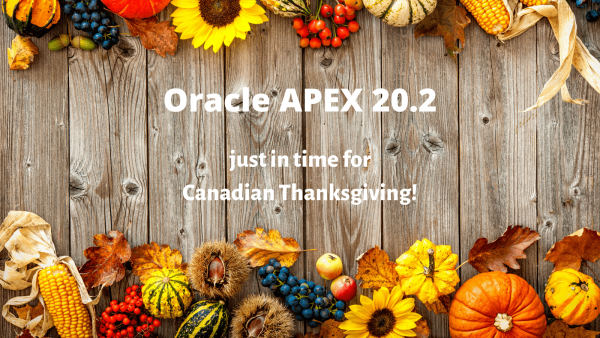 Oracle APEX 20.2 New Features