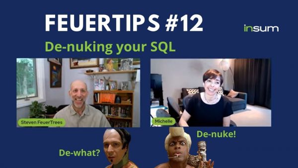 In this blog for episode  12 of Feuertips, Steve shows us how to suppress row-level errors in Oracle Database.