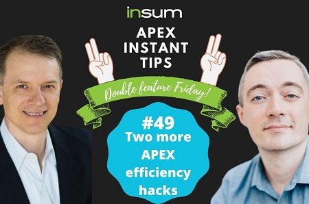 APEX Instant Tips #49: two more APEX efficiency hacks