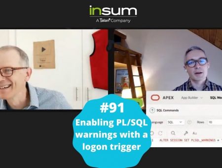 APEX Instant Tips #91: Enabling PL/SQL warnings with a logon trigger
