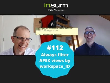 APEX Instant Tips #112: Always filter APEX views by workspace_ID