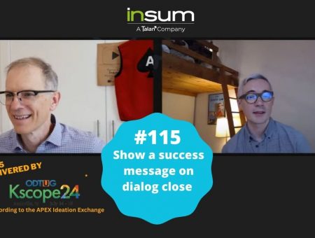 APEX Instant Tips #115: Show a success message on dialog close